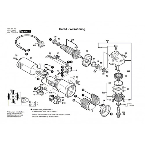 Запчасти для УШМ Bosch GWS 6-115E